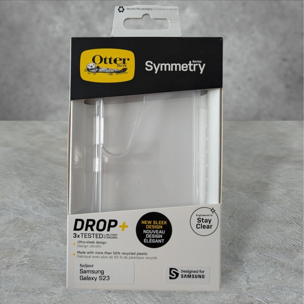 i2. Otterbox‎ Symmetry Drop+ Case for Samsung Galaxy S23 Ultra - Clear